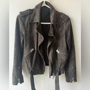All Saints Braided Wyatt Biker Jacket